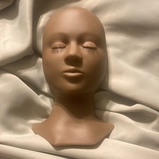 The Lash Professional Mannequin Head Advance Eyelash Training Coffee Color