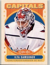 2021-22 O-Pee-Chee Ilya Samsonov Retro #235 Washington Capitals