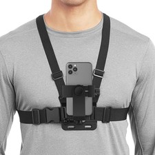 Mobile Chest Strap Mount Chest Harness Holder for VLOG/POV, with iPhone 13 12...
