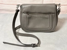 Marc Jacobs Empire City Messenger Leather Crossbody Bag Grey Leather READ MORE