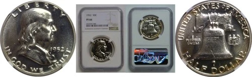 1952 Franklin Half Dollar   NGC PF-66