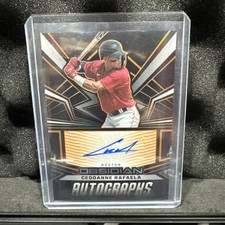 2023 Panini Obsidian Autographs Ceddanne Rafaela #OA-CR Electric Etch Orange /35
