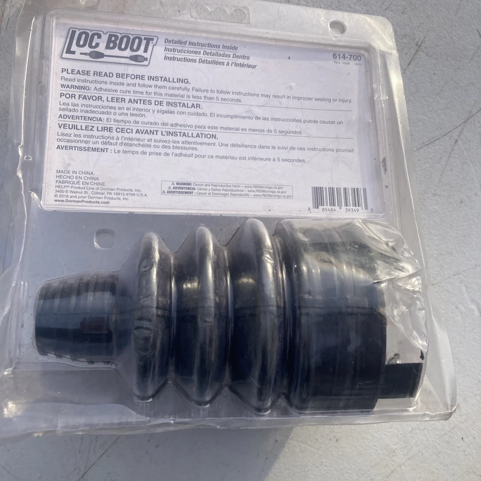 全新 DORMAN Fast-Drying Adhesive Split CV LOC BOOT 底座套件 {F614-700XB} — 第 2/2 张图片