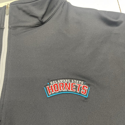 Peter Millar Black Perth Performance Quarter Zip Delaware Hornets