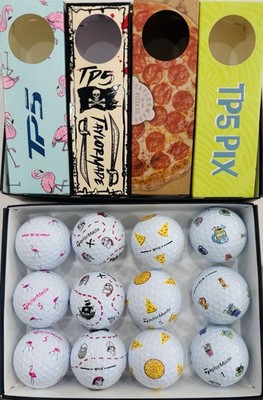 NEW 12 Limited Edition TaylorMade TP5 Pix Golf Balls FLAMINGO