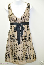 ELIE TAHARI Tinder MIRI Silk Cocktail Dress Soutache Detail 2 598 NWT