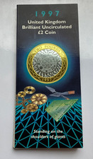1997 STANDING ON THE SHOULDERS OF GIANTS BU TWO 2 POUND COIN IN ROYAL MINT PACK