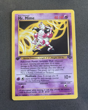 Wizards of the Coast Mr. Mime 22/64 Jungle 1st Edition Regular Rare 40 HP on eBay