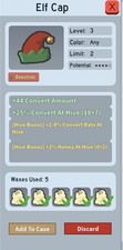 BEE SWARM SIMULATOR ELF CAP BEEQUIP HONEY AT HIVE WITH CONVERT RATE (READ DESC)