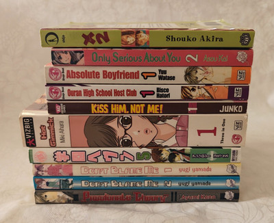 10 lot Mixed Yaoi, BL Manga, Girls Romance Most in English 1 in Japanese Rare