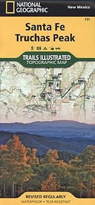 Santa Fe, Truchas Peak Map National Geographic Maps