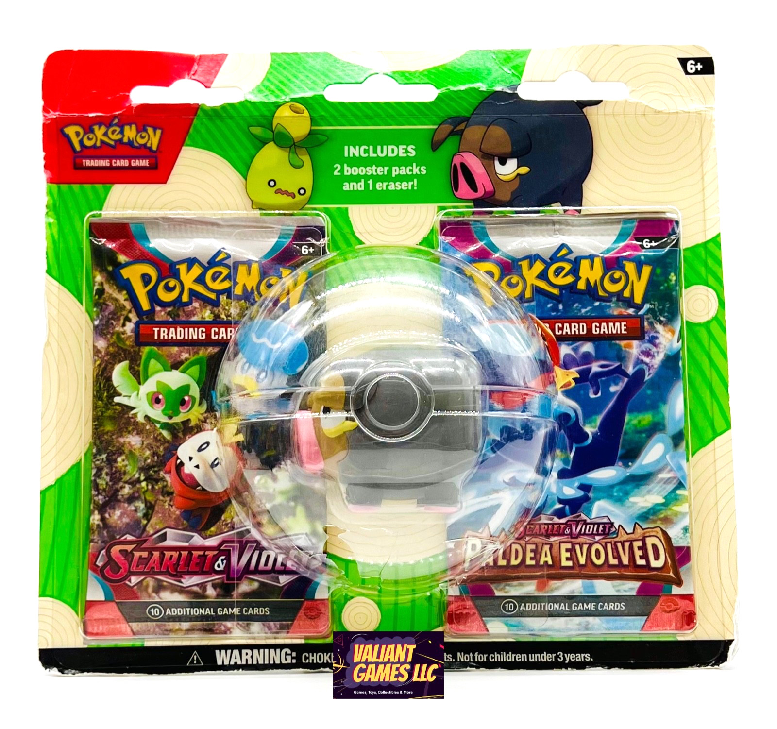 Pokemon Back To School 2023 Eraser Blister Sealed (Damaged)