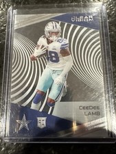 Ceedee Lamb Rookie Card Clear Vision Chronicals Clear Vision Football 2020. rookie card picture