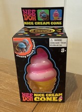 Nee Doh Nice Ice Cream Cone Squishy Toy Pink Brand New- In Hand NeeDoh