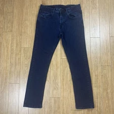 The Perfect Jean NYC Men 33x30 (Tag 33x32) Blue Slim Fit Stretch Denim