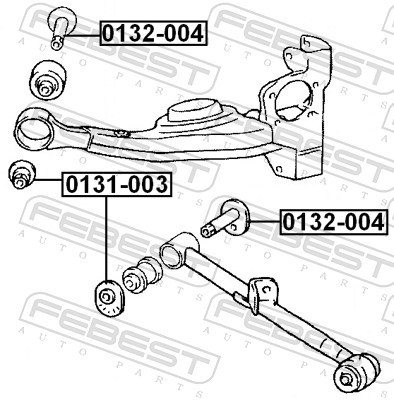 2x ✅Fits FEBEST 0132-004 ECCENTRIC BUSHING TOYOTA RAV4 ACA2 2000.08- ⭐UK Seller⭐