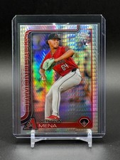 2025 Topps Chrome Prizm Refractor #102 Cristian Mena