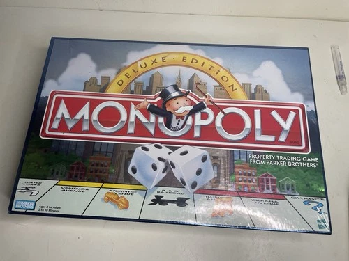 Vintage 1998 Parker Brothers Monopoly Board Game Deluxe Edition Sealed New NIB