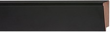 Picture Frame Moulding Wood 100Ft Bundle - Contemporary Black Finish - 2.5" Wi