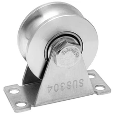 Cable Pulley Wheel Stainless Steel, Duplex Bearings, Rope Pulley for Pulley S...