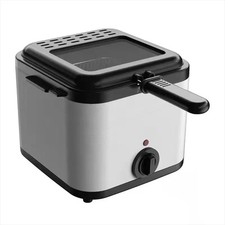 2.5Ltr Compact 900W Electric Stainless Steel Deep Fat Fryer Non-stick Chip Pan