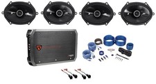 Kicker 6x8" Speaker Replacement Kit 4-Ch Amp For 1999-04 Ford F-250/350/450/550