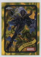 2025 Topps Chrome Marvel Comics Yellow Lava Refractor Storm #95 07sf