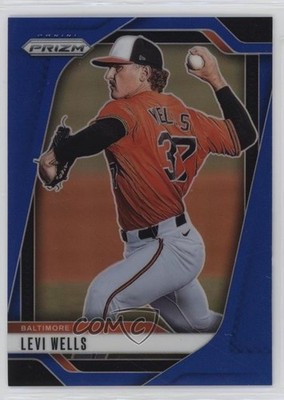 2025 Panini Prizm Blue Prizm 81/199 Levi Wells #68 0l8y