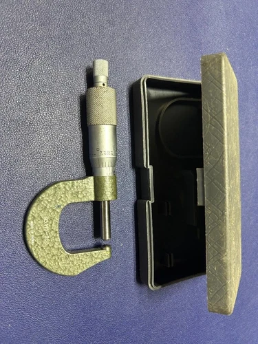 Mitutoyo No 115-153 0-1” .0001” Ball Anvil Micrometer With OEM case