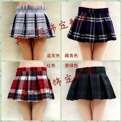 1:6 Scottish Pleated Skirt Dress Clothes F 12'' Female Phicen TBL JO Figure Body