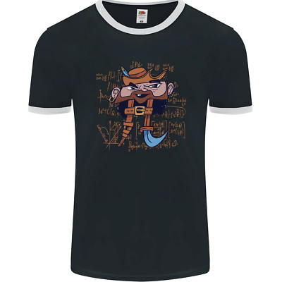 Pi Pirat lustiges Mathe Gleichung Streber Nerd Herren Ringer T-Shirt FotL