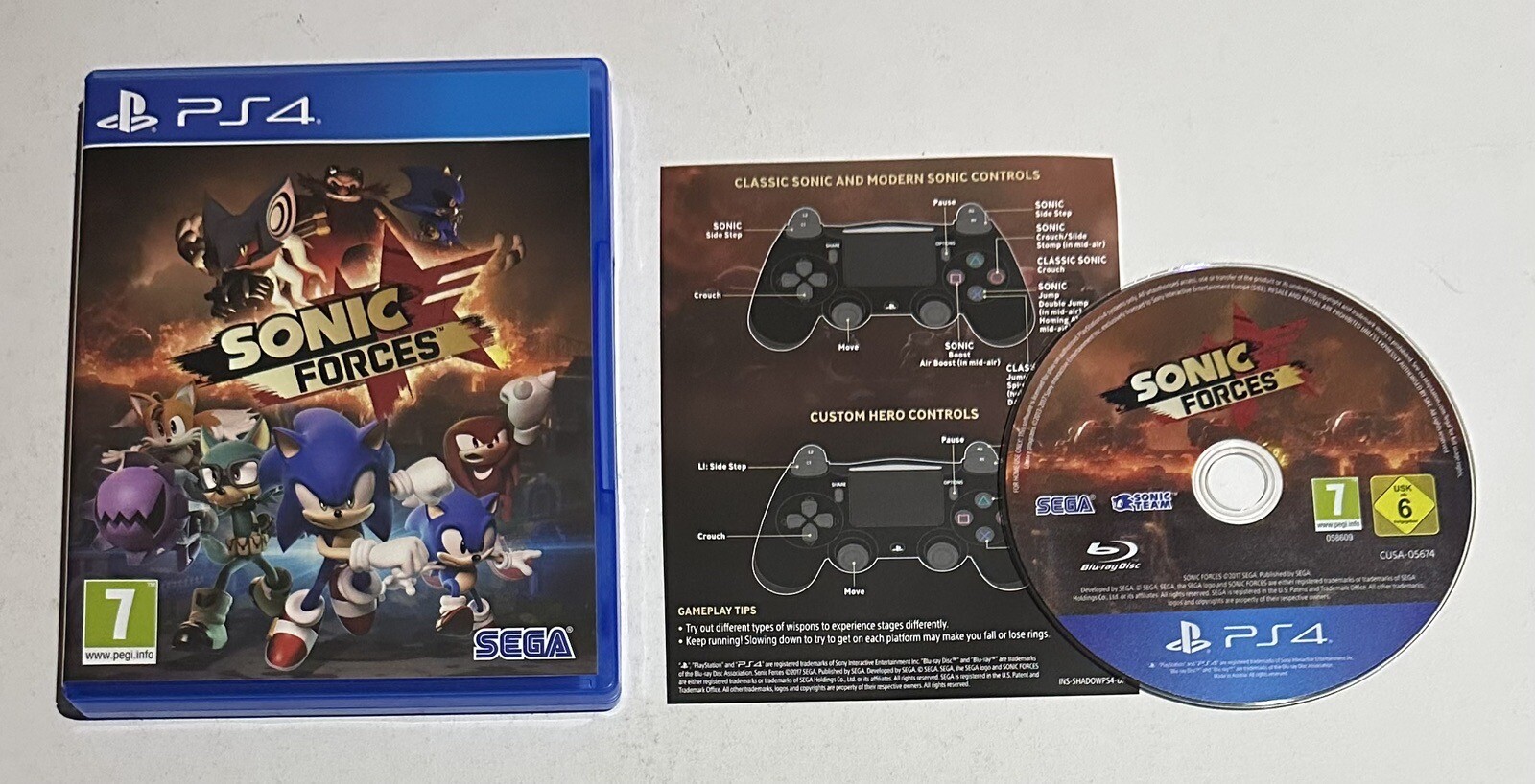 Sonic Forces Sony PlayStation 4 PS4 Complete PAL Sega