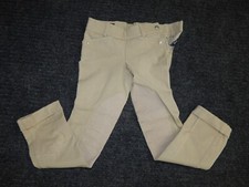Ariat Heritage Knee Patch Pants Breeches Girls Youth Size 7 Tan Equestrian Horse