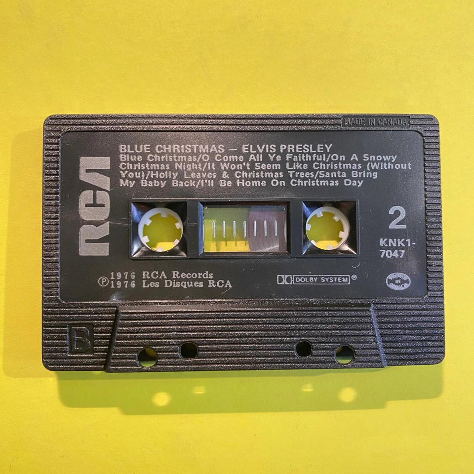 ELVIS PRESLEY Blue Christmas CASSETTE TAPE - Image 4 of 4