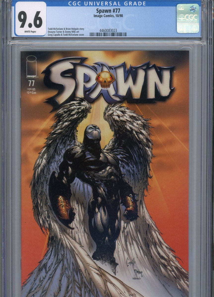 アメコミ spawn SPAWN #77 NM 9.6 CGC WHITE PAGES MCFARLANE STORY AND COVER TURNER