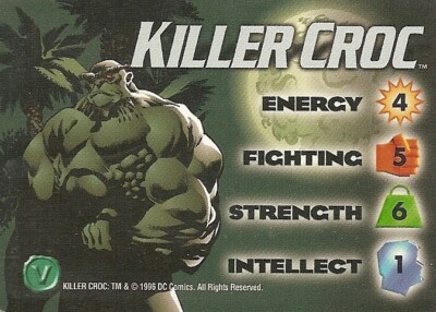 Marvel OVERPOWER DC Killer Croc character