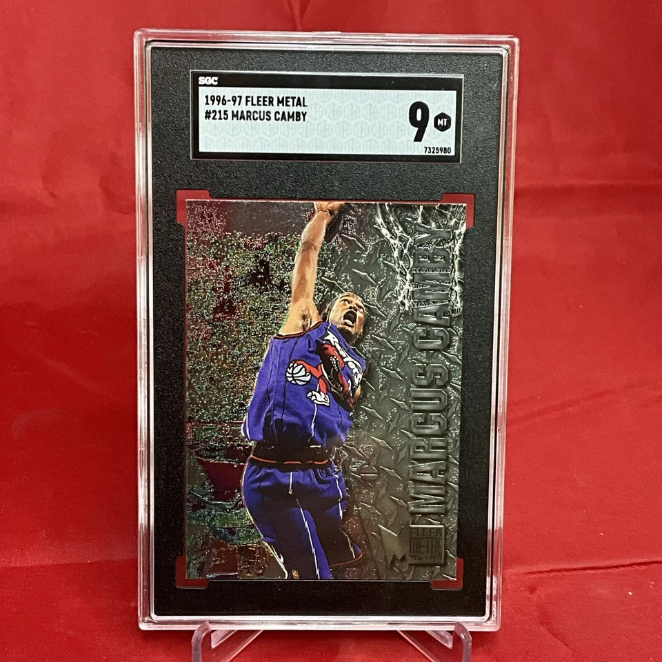 Marcus Camby 96-97 Fleer Metal rare precious ROOKIE CARD SGC 9 Low POP! - Image 2 of 4