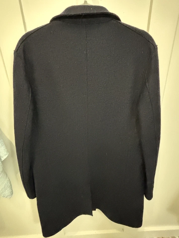 Abrigo Harris Wharf Hombre Lana Virgen Un Pecho Hecho en Italia Foto 2 de 4