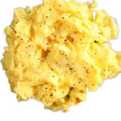 Fake Food Prop Scrambled Eggs With Black Pepper