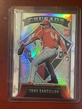 2022 Panini Chronicles Crusade Silver Prizm RC Tony Santillan Cincinnati Reds