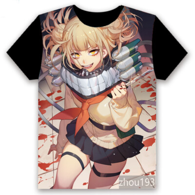 【Himiko。。。TOGA.】エルメス　シャツ　5枚まとめ Anime My Boku no Hero Academia Toga Himiko T-shirt Cosplay Short