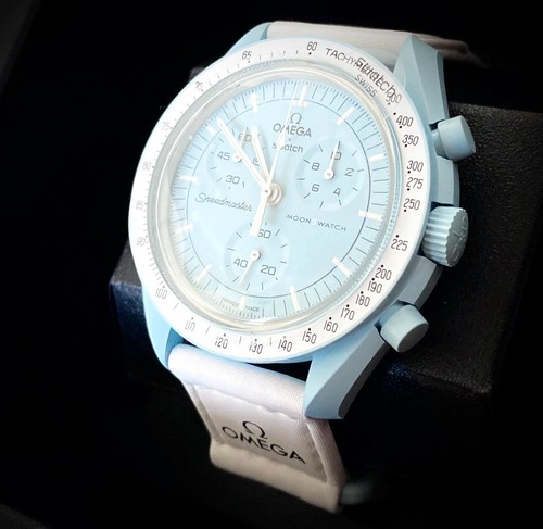 OMEGA X SWATCH SpeedMaster MoonSwatch MISSION TO URANUS 42mm NEW W TAGS PAPERS