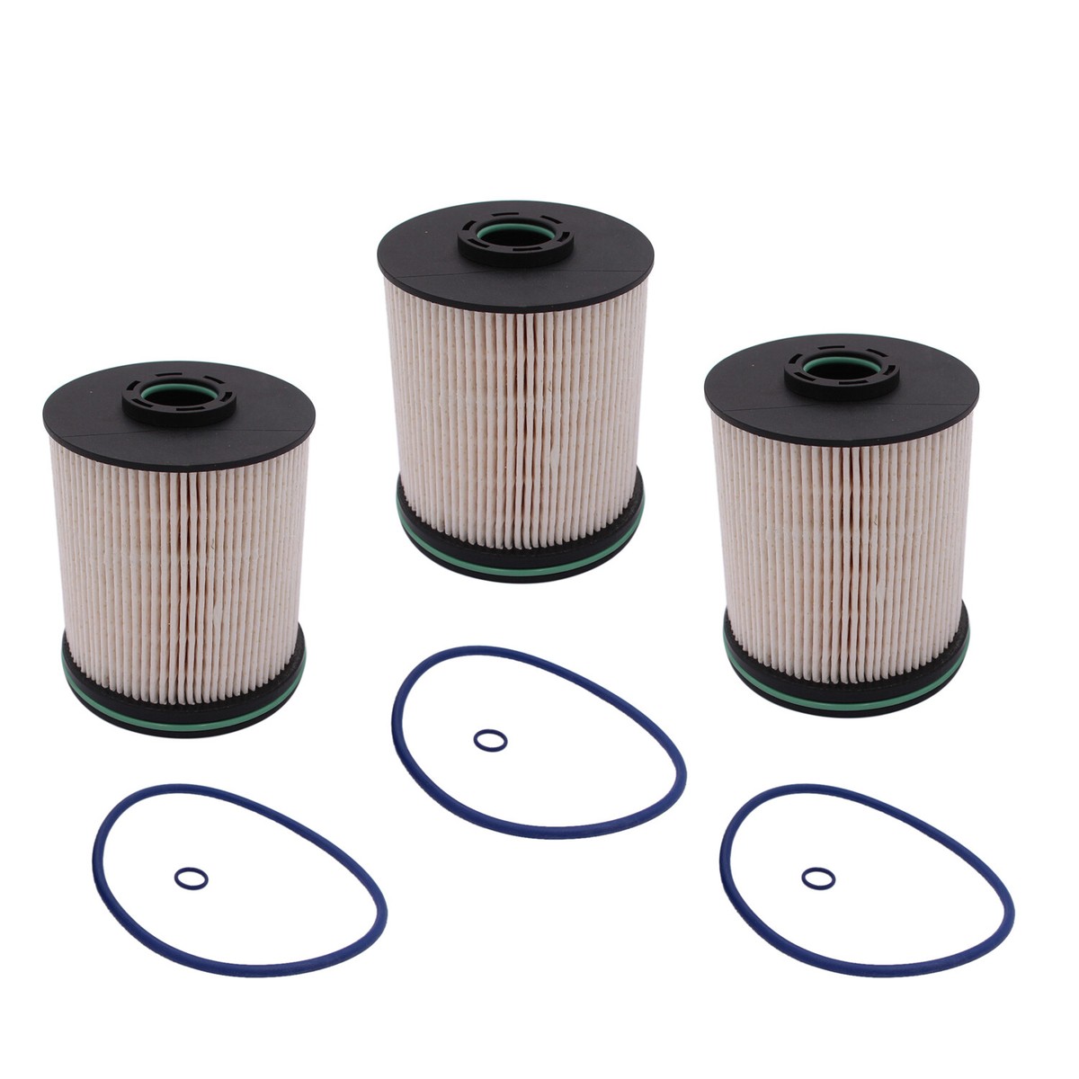 3Pcs Fuel Filter W/Gaskets 2330409 for 2017 2018 2019 2020  