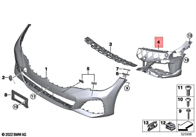 Genuine BMW M3 G20 M340i M340iX Sedan Support Right 51118069350 | eBay
