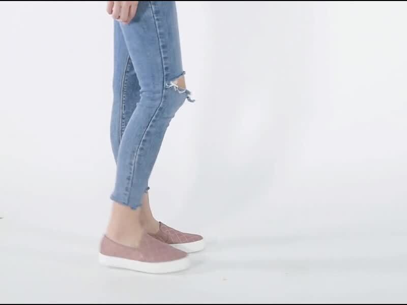 Women Slip On Flats Shoes Comfort Fall Loafers Soft Business - Main Image