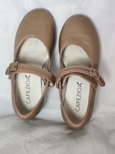 Capezio tan Teletone tap Dance Beige Shows shoes kids size 12M dance