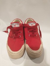 Vintage 90s Polo Sport Ralph Lauren Spell Out Fabric Sneaker Shoes Mens 7 B