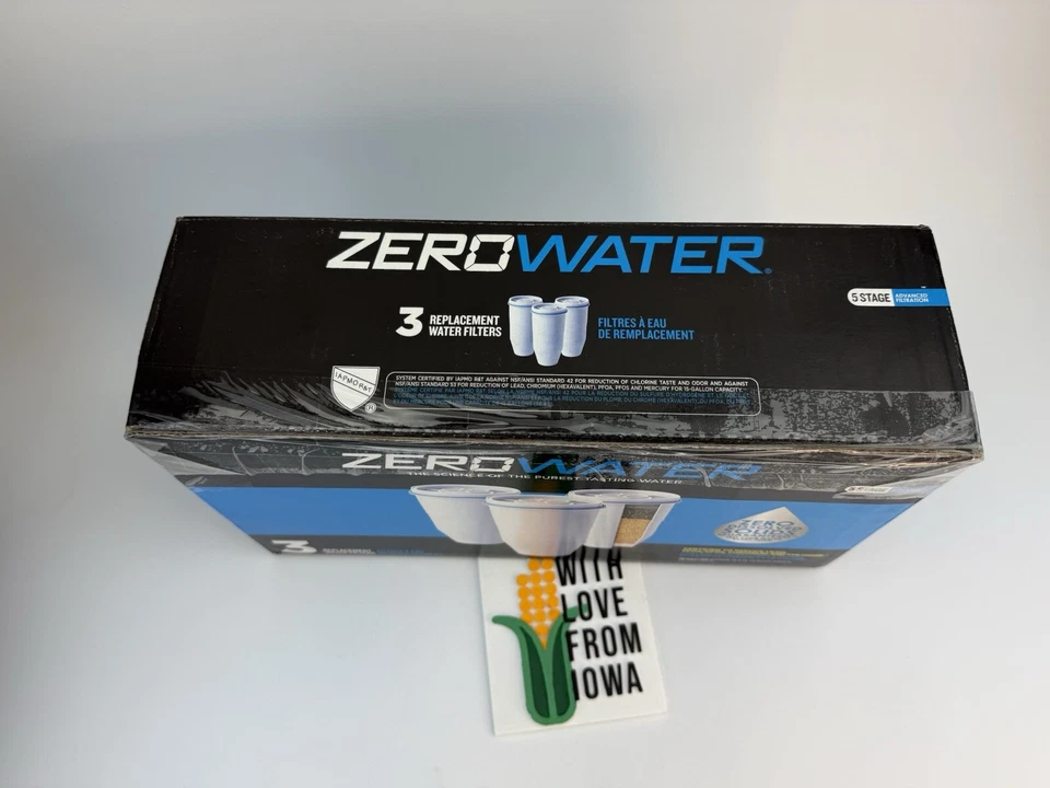 NEW ZEROWATER 5 Stage Advanced Filtration 3 Replacement Water Filters FS Charity - Image 2 of 4