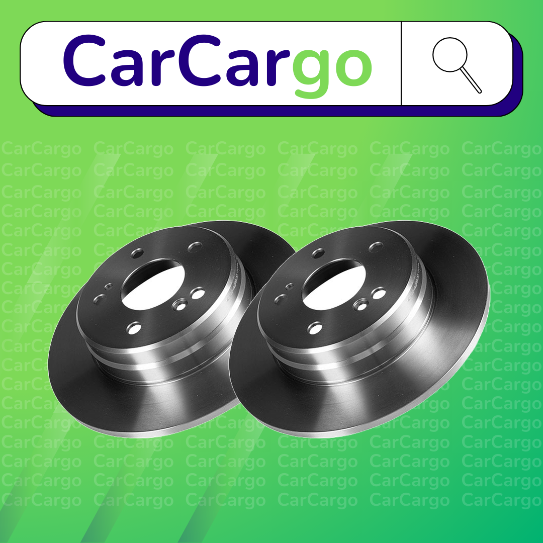 Premium Solid Rear Brake Discs Pair For Mercedes SLK 320 2000-2004 278 mm