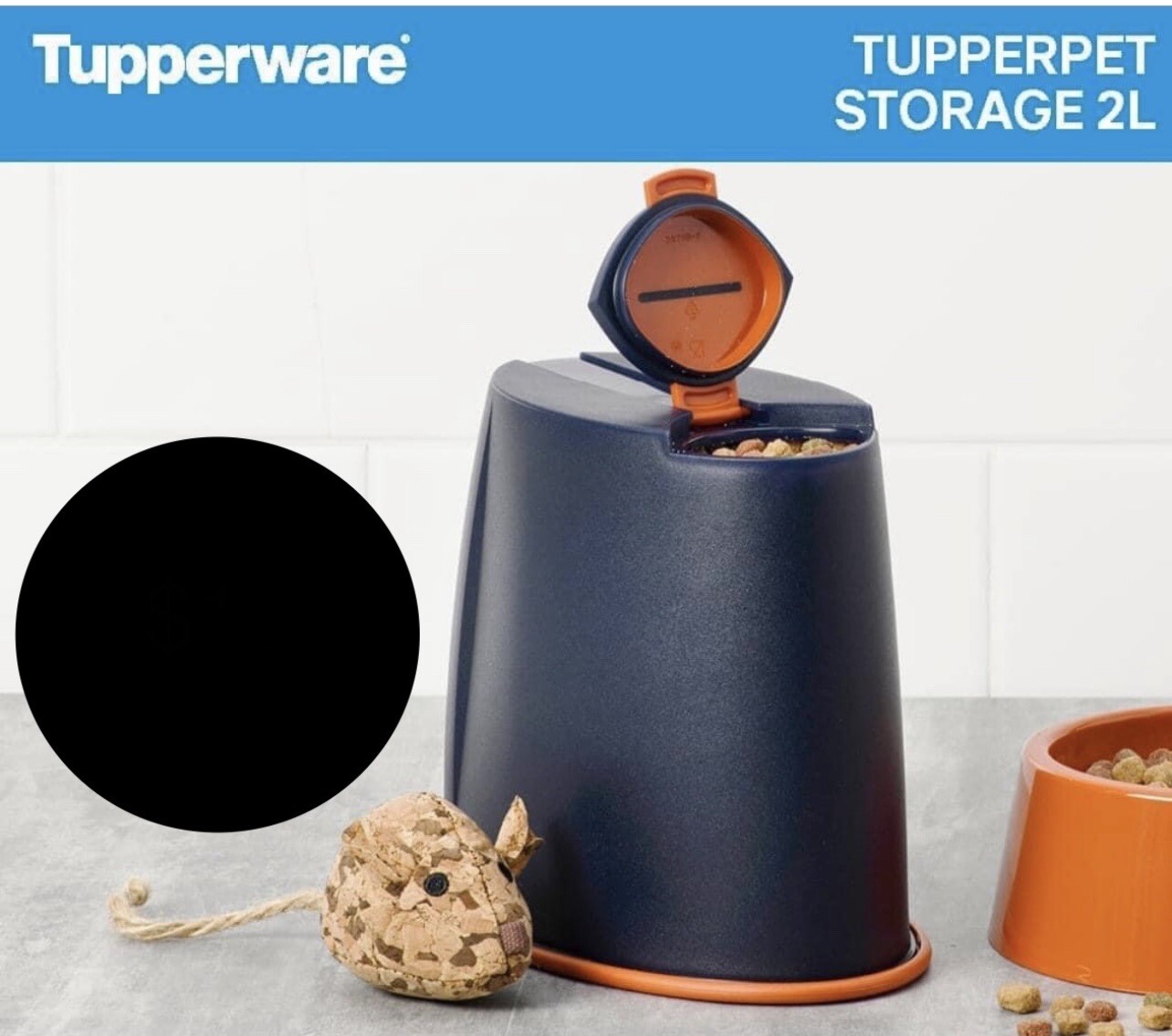 Tupperware Tupper pet 2L Navy Blue Storage Container Brand New! eBay